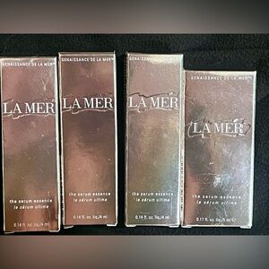 La Mer The serum essence 4 samples 
3 x 4 ml / 0.14 oz and 1 x 5 ml / 0.17 oz